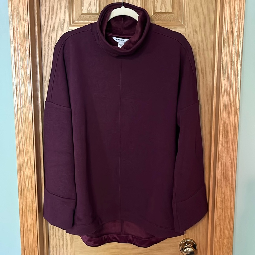 Athleta Cozy Karma funnel neck sweatshirt